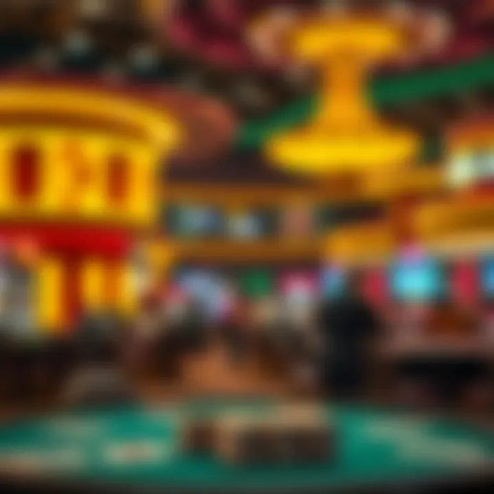 A scenic casino environment emphasizing the social aspect of gaming