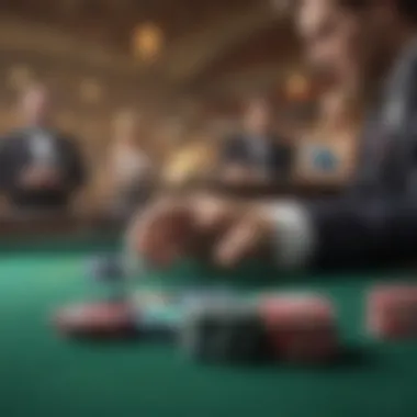 Responsible Gambling Practices Illustrated A concept illustration of responsible gambling practices
