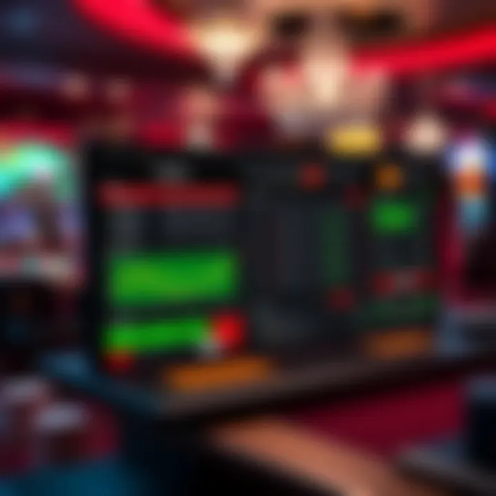 Visual representation of arb betting software interface showcasing functionalities.