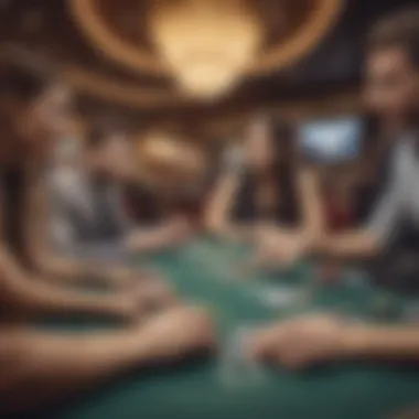 Community engagement features in a poker app for interactive learning