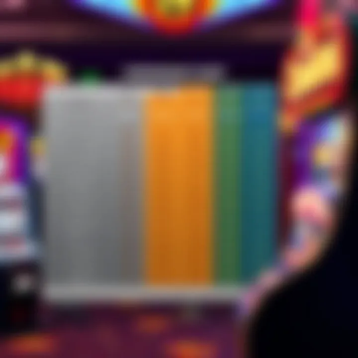 A detailed comparison chart of top slots applications highlighting features and usability.