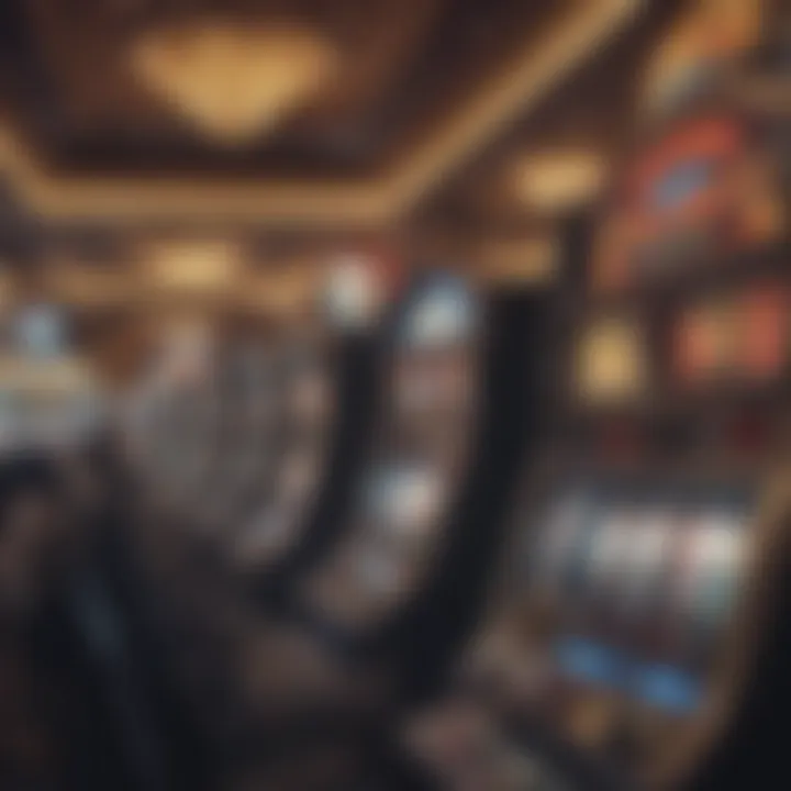 A digital depiction of modern technology influencing the gaming industry, with a focus on slot machines.