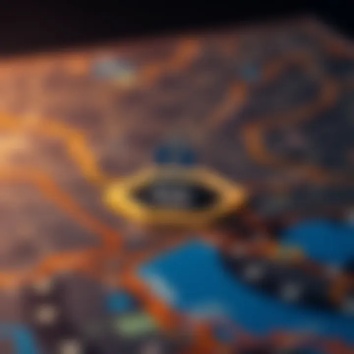 Map highlighting the location of Blue Chip Casino