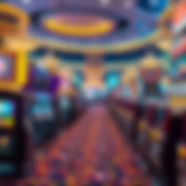 Overview of Borgata casino floor filled with slots