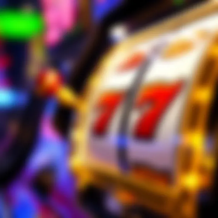 Close-up of a unique slot game symbol