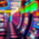 Colorful Slot Machine Experience Vibrant slot machine display at Borgata