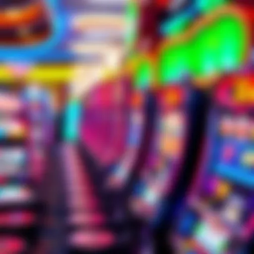 Colorful Slot Machine Experience Vibrant slot machine display at Borgata