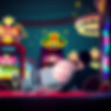 Illustration of a player strategizing their betting approach