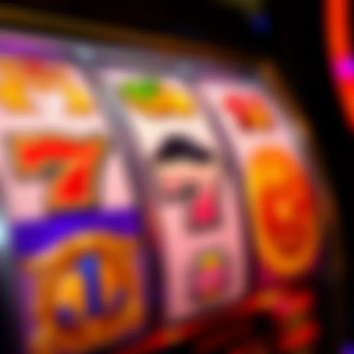 An engaging close-up of the unique symbols used in the game