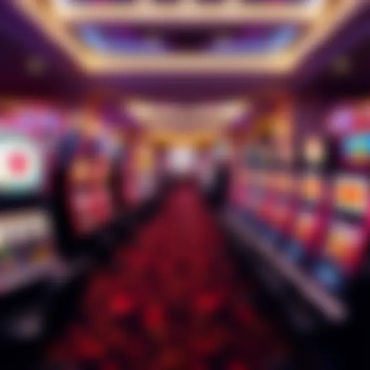 Vibrant gaming floor filled with slot machines