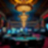 Elegant casino interior showcasing vibrant atmosphere