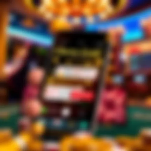 Elegant user interface of the Cherry Gold Casino app