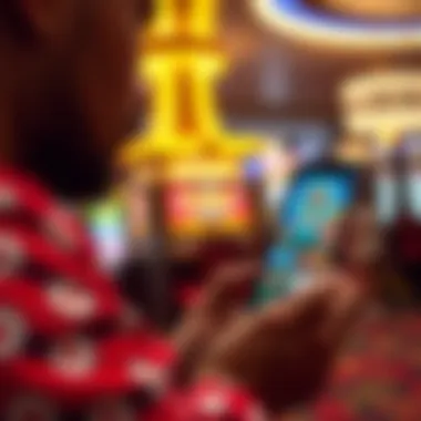 User engaging with Chumba Casino app