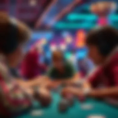 Visual representation of community engagement in online gaming platform