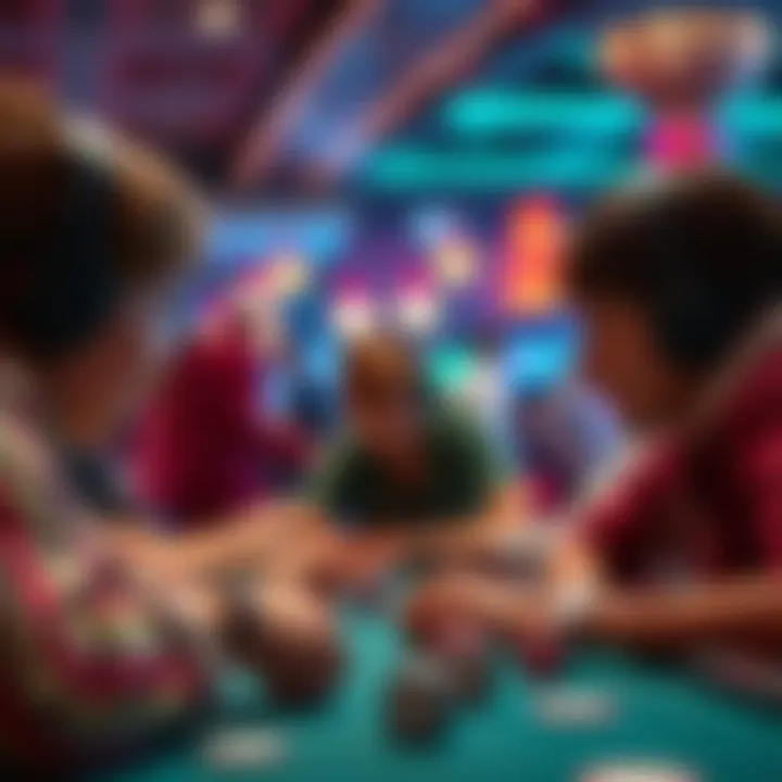 Visual representation of community engagement in online gaming platform