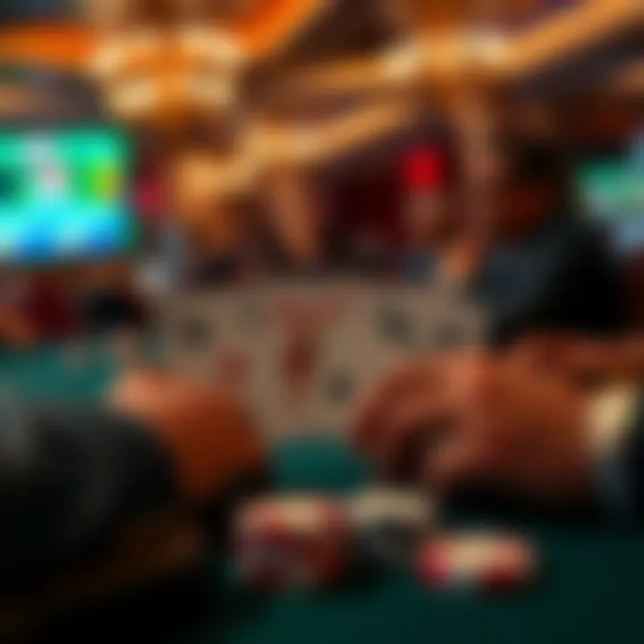 Diagram of strategic poker gameplay