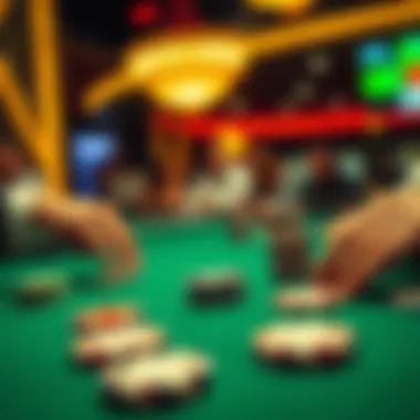 A strategic overview of poker betting techniques illustrated through chip placements