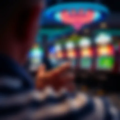 A user navigating a sports betting app interface on a smartphone