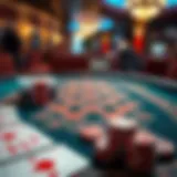 Intricate Criss Cross Poker layout showcasing unique board design.