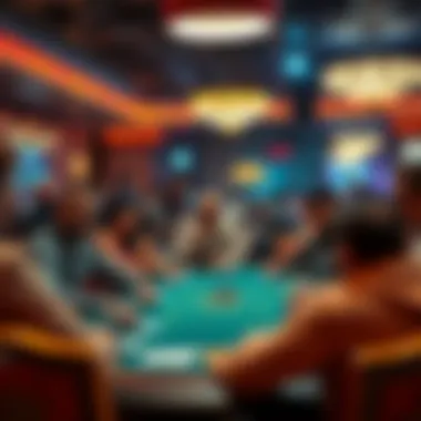Cultural Significance of Criss Cross Poker A vibrant gathering at a Criss Cross Poker tournament, highlighting its cultural significance.