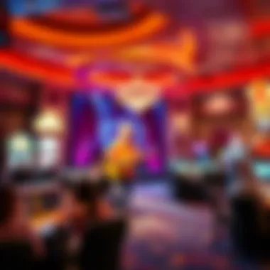 An entertainment venue within the casino hosting a live performance