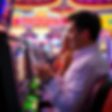 Player engaging with the Monopoly slot machine