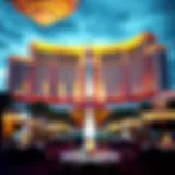 Elegant view of Treasure Island Las Vegas resort