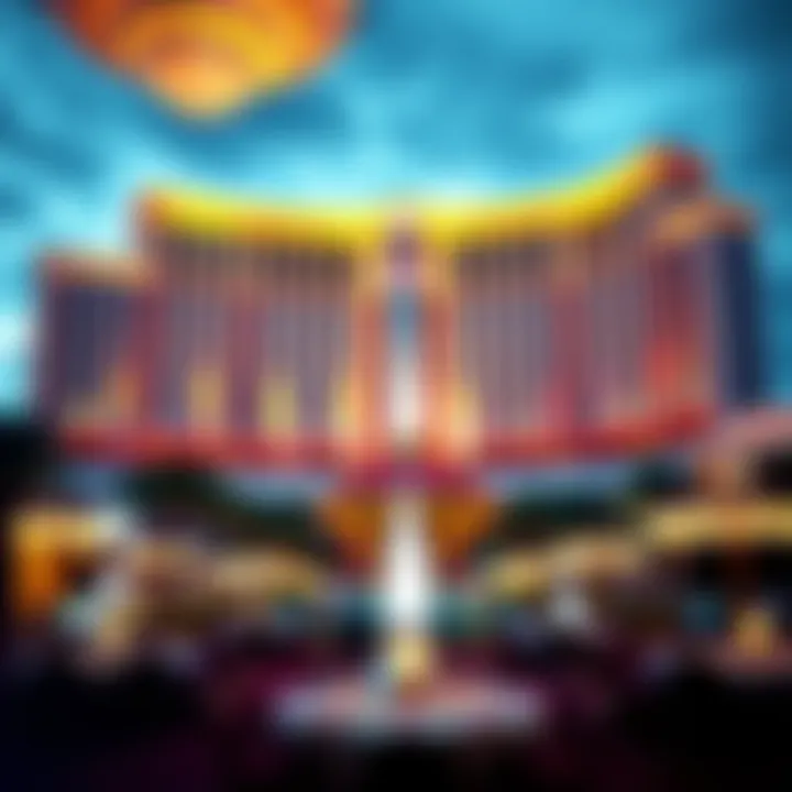 Elegant view of Treasure Island Las Vegas resort