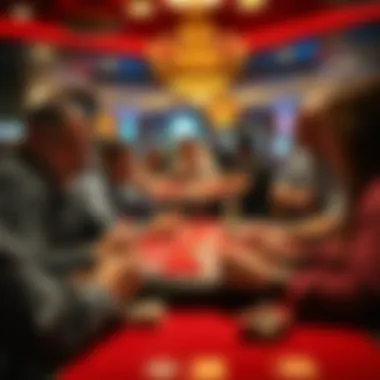 A dynamic card game in progress with players engaged and strategizing.