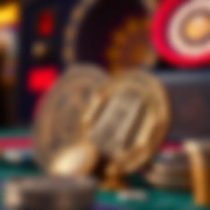 Detailed depiction of Aztec coins used in slot game