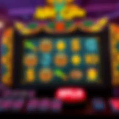 Visual representation of the slot game interface showcasing symbols