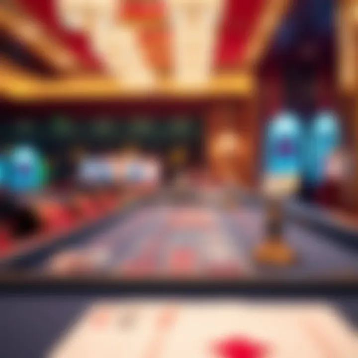 Diverse baccarat game variants displayed in a casino