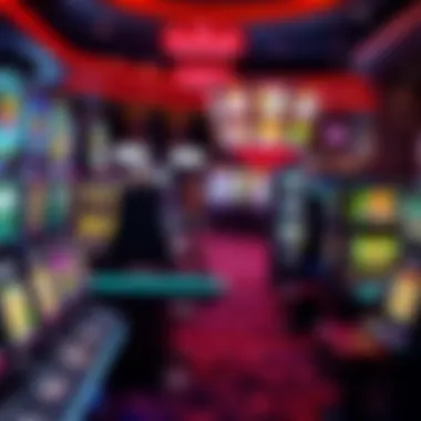 Diverse array of gaming tables and slot machines