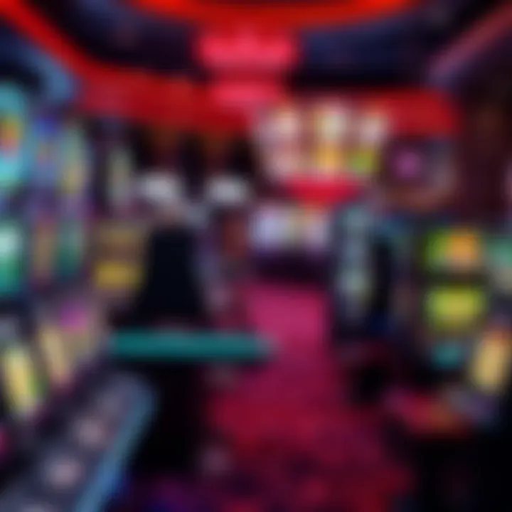 Diverse array of gaming tables and slot machines