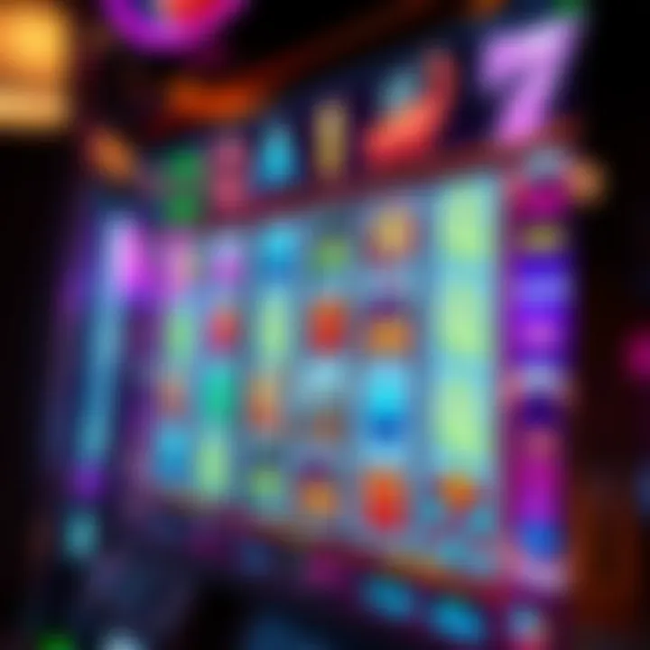 Close-up of the gameplay interface showcasing unique features