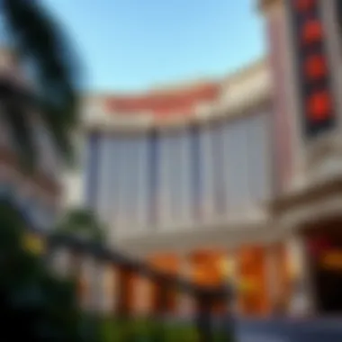 Exterior view of Caesar's Hotel featuring its iconic architecture