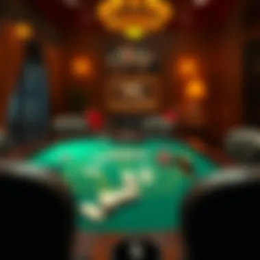 A cozy home environment replicating a casino ambiance