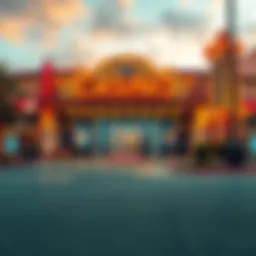 Exterior view of a popular casino near Saginaw