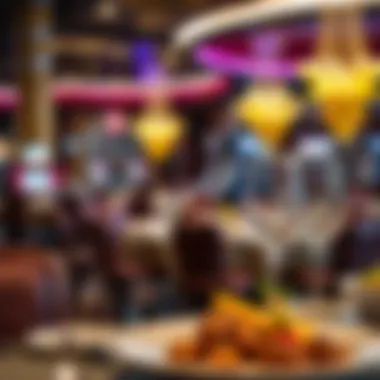 Gourmet dining options available at a casino restaurant