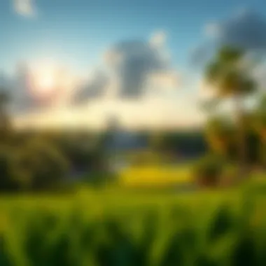 Golf course at The Masters showcasing its iconic beauty