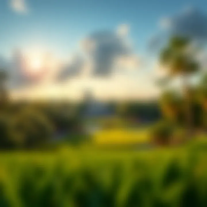 Golf course at The Masters showcasing its iconic beauty