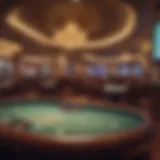 A captivating view of the poker tables at Hollywood Casino Columbus