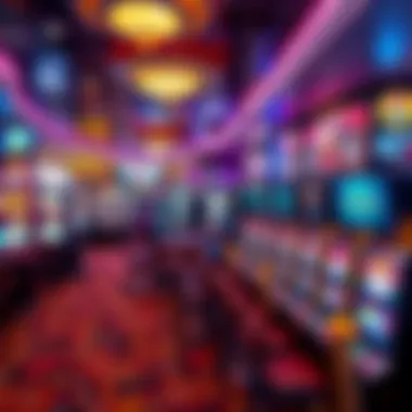 Gaming floor filled with slot machines and table games