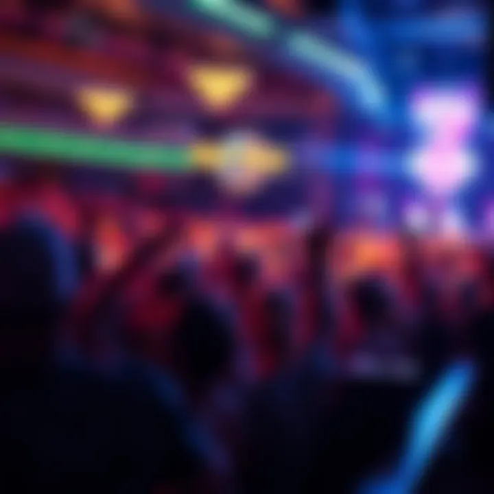 Energetic crowd enjoying a live performance