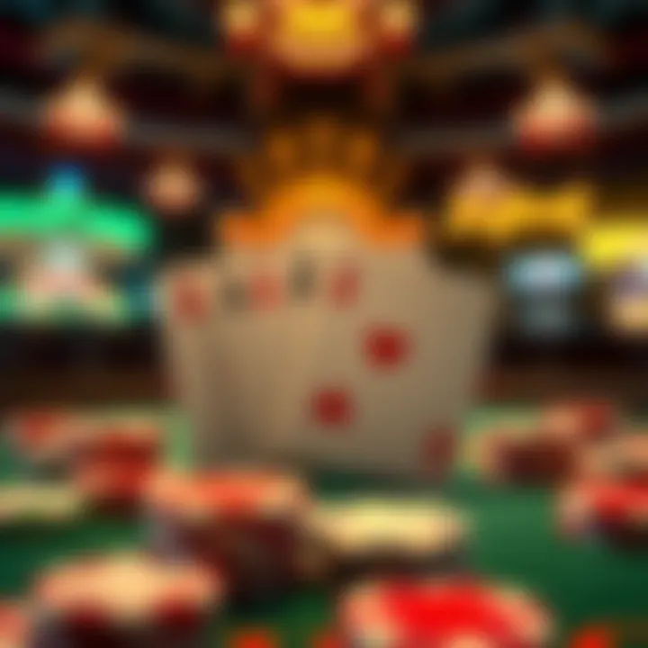 An illustration showing the rules of Five Card Draw Poker