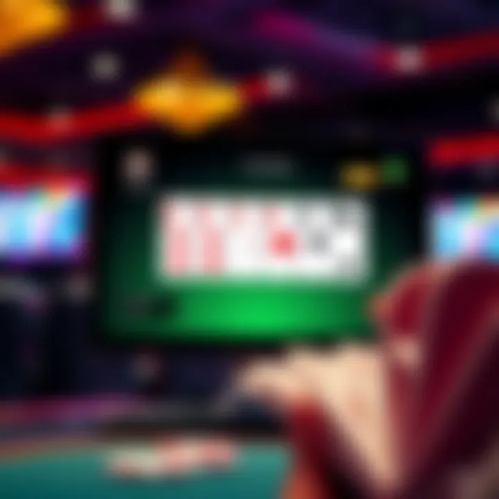 A computer screen displaying Five Card Draw Poker software
