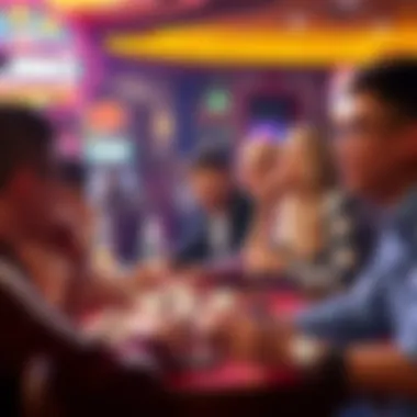 A community of players engaged in an animated online bingo session, highlighting interaction and excitement