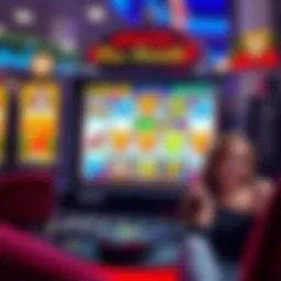 Vibrant display of a free slot machine interface showcasing various symbols and features.