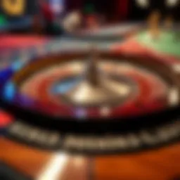 An intricate layout of a roulette table showcasing vibrant colors and excitement
