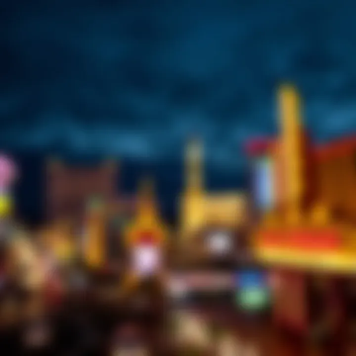 A stunning view of Las Vegas Strip at night